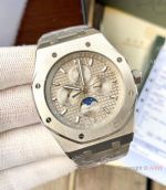 Audemars Piguet Royal Oak Perpetual Calendar Watches Stainless Steel Gray Dial